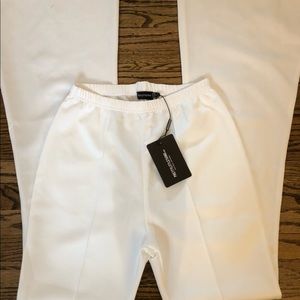 High waisted white pants, size 8